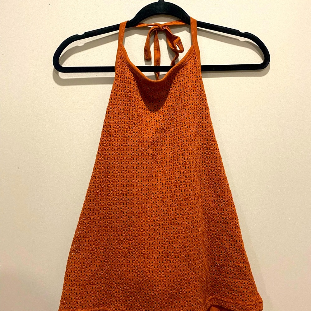 Large - New - Crochet Halter Tank Top - Gap